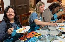 Paint and Sip Experience with Margaritas in Cozumel