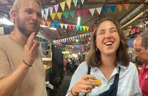 Food tour in Cali with exotic fruits, breads and drinks