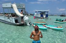 Shared Small Group Slide Pontoon Crab Island Experience