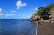 St.Kitts Sea Glass & Volcanic Black Sand Beach Day