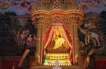Khao Lak: Half Day Bamboo Rafting, Temple & Waterfall Tour