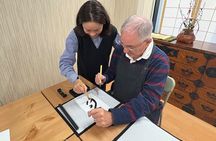 Art calligraphy hanging scroll in Asakusa