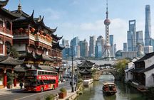 Shanghai Yu Garden, God Temple, Water Town Tour w/Hop-On Hop-Off