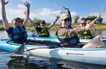 Kayaking on Lake Kawaguchiko with Mt. Fuji views