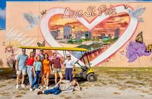 Guided St. Pete Sightseeing Tour in Deluxe Street Legal Golf Cart