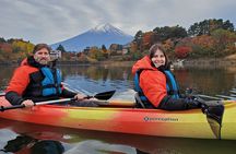 Kayaking on Lake Kawaguchiko with Mt. Fuji views
