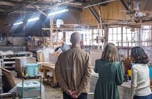 Gilded Washi Tapestry Making and Paper factory tour in Uchiko