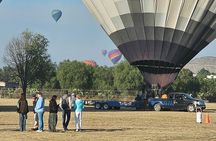 Hot Air Balloon Flight + PickupCDMX + Breakfast Included + Pyramids