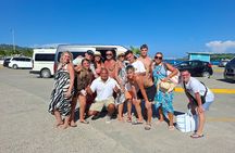 roatan excursión ,zip line ,sloths ,beach and island tour