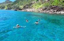 Coastal Boat Tour on St. Kitts and Nevis with Snorkeling