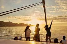 Panormo: Luxury Sunset Catamaran Cruise Sushi & Open Bar