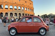 Roma Tour in Fiat 500 Vintage con Cena Romantica
