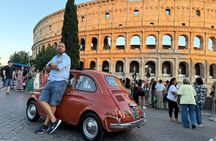 Roma Tour in Fiat 500 Vintage con Cena Romantica