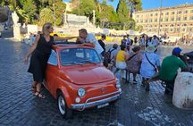 Roma Tour in Fiat 500 Vintage con Cena Romantica