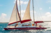 Aruba Morning Snorkeling or Sunset Sail to Boca Catalina With BBQ