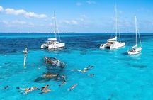 Mauritius Ile Aux Cerfs Shared Catamaran with Hotel Pickup