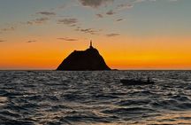 Sunset on Sailboat along the Bahí Santa Marta