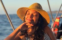 Sunset on Sailboat along the Bahí Santa Marta