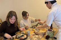 Tokyo Sushi Making Class : Sake Ceremony & Matcha Experience