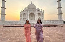 Taj Mahal Sunrise and Sunset Private Tour All Inclusive 