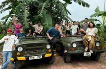 Hanoi Jeep Countryside Red River, Villages - See Rice Paddies