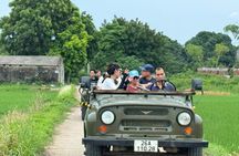 Hanoi Jeep Countryside Red River, Villages - See Rice Paddies