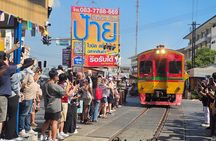 Bangkok Private Damnoen Saduak Floating Market and Railway Market