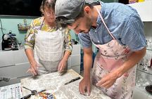 Traditional bolognese pasta making with a meal