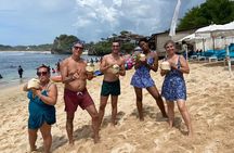 Beach Experience in Yogyakarta: Canoeing, Bean Bag & Coconut