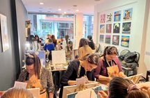 Guided Paint & Sip Workshop in Central Athens