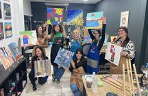 Guided Paint & Sip Workshop in Central Athens