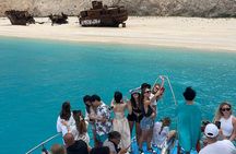 Zakynthos Shipwreck Beach and Blue Caves Boat Tour