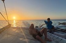 Sunset excursion on a unique polynesian sailing outrigger