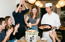Asakusa Tokyo Sushi Making Class : Sake Ceremony & Whisk Matcha