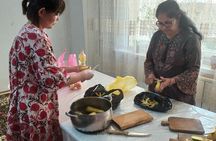 PRIVATE Uzbek Market Tour & Home Cooking Class with Transfers