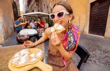 Private Panoramic Rome Food Tour by Golf Cart with Hotel Pick-Up