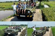 Hanoi Jeep City Highlight, Backstreet, Train Street, Countryside