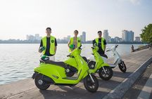 Hanoi Electric Scooter City Tour Train Street and Local Life