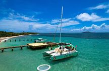 Icacos Catamaran deserted Island, snorkeling, sailing and beach