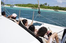 Icacos Catamaran deserted Island, snorkeling, sailing and beach