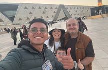 full day Giza Pyramids Grand Egyptian Museum Nile Felucca,Bazaar
