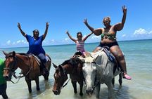 Horseback Riding Blue Hole and Rafting Adventure