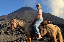 Epic Pacaya Volcano Horseback Sunset Tour w/ Pizza & Marshmallows
