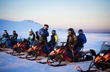 Snowmobiling from Husafell 