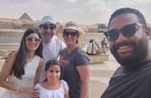 Pyramids of Giza and the Egyptian museum from hurghada