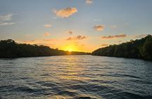 Sunset River Cruise in Hopkins Belize with Drinks and Appetizers