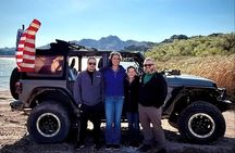 Private Jeep Off Road Adventure in Arizona Desert with Huskies