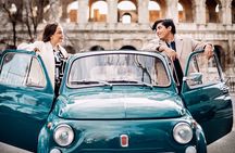 Rome Vintage Fiat 500 Tour with Professional Photoshoot