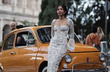 Roma Photography Service in a Vintage Fiat 500