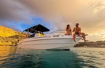 Malta Private Sunset Boat Tour to Blue Lagoon and Secret Spots